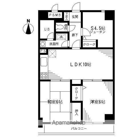 ライオンズプラザ南太田(2SLDK/3階)の間取り写真