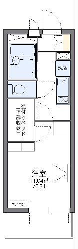 レオパレス伊勢吉(1K/2階)の間取り写真