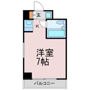 レイナビル(ワンルーム/4階)の間取り写真
