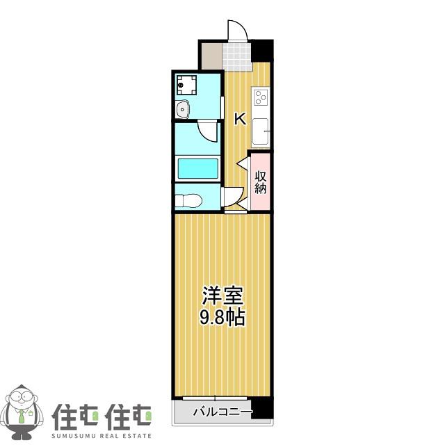 メゾン ド ビジェ(1K/2階)の間取り写真