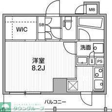 ALTERNA銀座 (ワンルーム/4階)の間取り写真