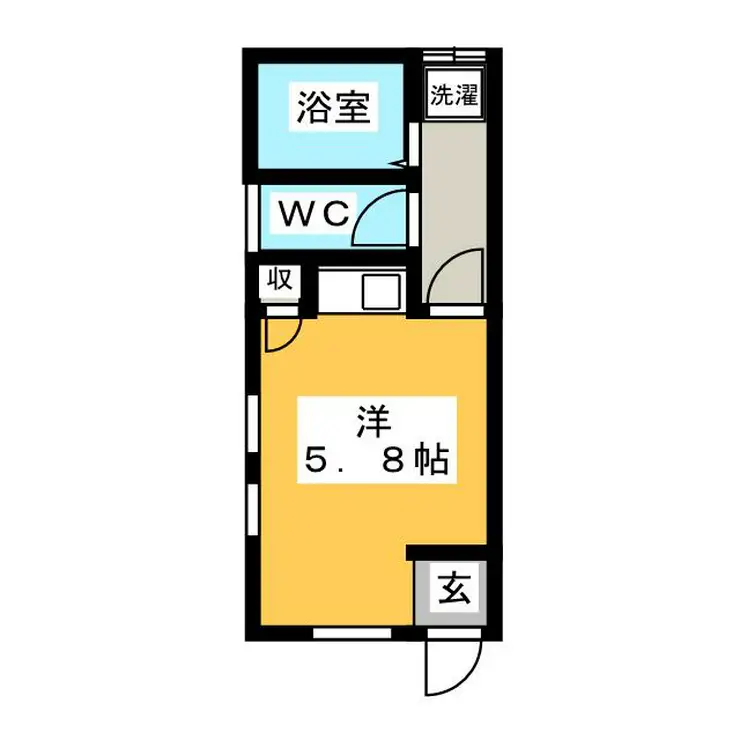 シェルブルー 1階階 間取り