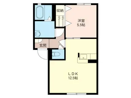 SHAMAISONグリーンステージ(1LDK/1階)の間取り写真