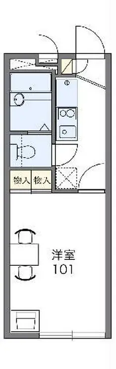 レオパレス吉野原 2階階 間取り