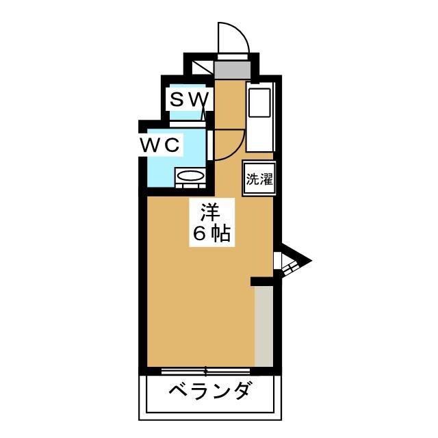 フローラ5(ワンルーム/4階)の間取り写真