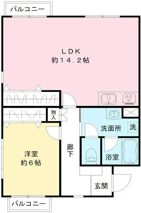 モーリン聖蹟 3階階 間取り