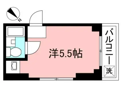 桜コーポ(ワンルーム/1階)の間取り写真