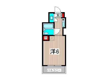 トップ西川口第3(ワンルーム/1階)の間取り写真