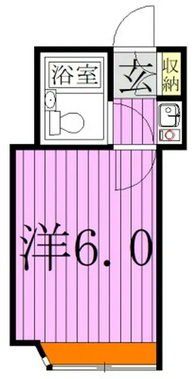 川村第4マンション 2階階 間取り