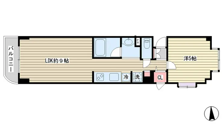 パテオ田園 3階階 間取り