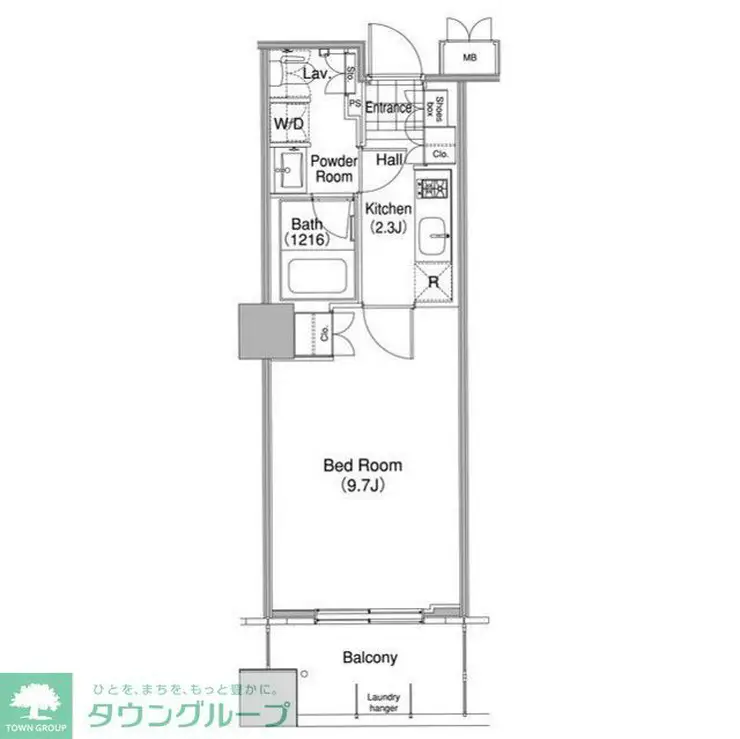 コンフォリア東池袋WEST 6階階 間取り