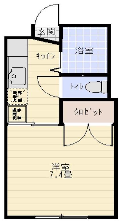 サマックスピア(1K/1階)の間取り写真