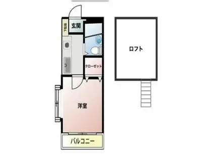 エクセルハイツ越生(1K/1階)の間取り写真