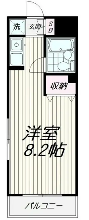 サシダシルキーハイツ 4階階 間取り