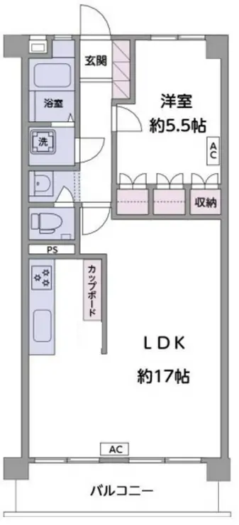 南青ハイツ 4階階 間取り