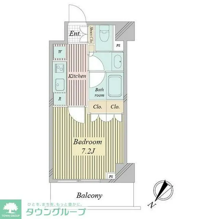 アクティ東仲通り 2階階 間取り