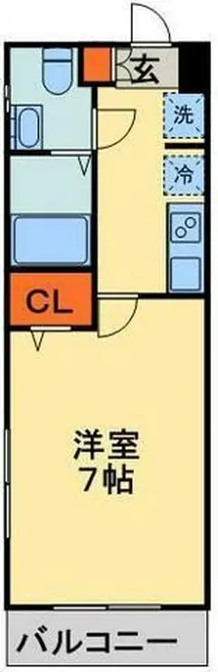 プリモクラッセ登戸 4階階 間取り