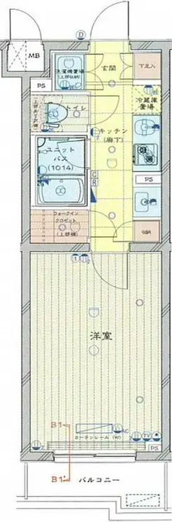 ルーブル中馬込弐番館 4階階 間取り