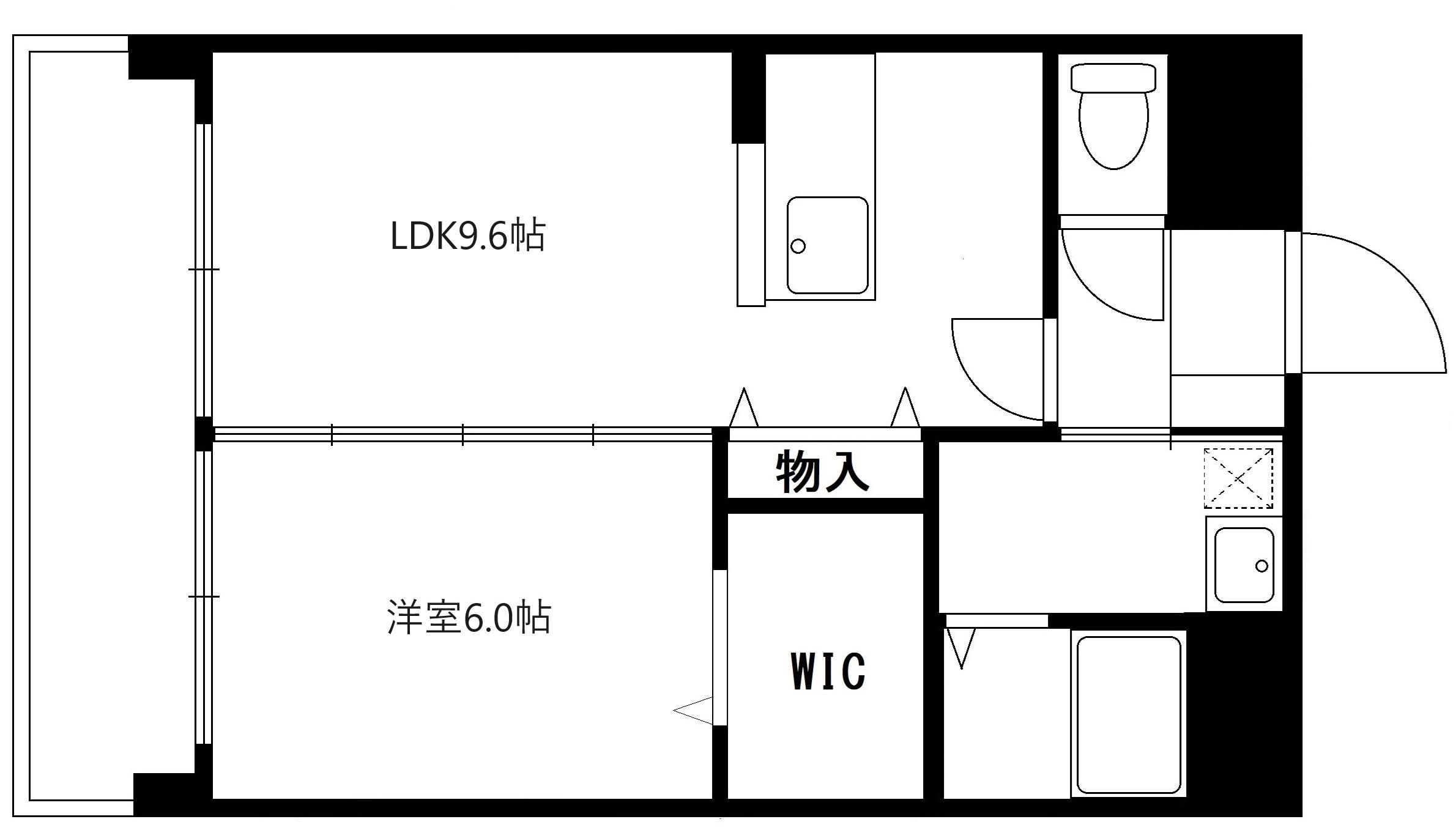 ヴィラ・デステ(1LDK/1階)の間取り写真