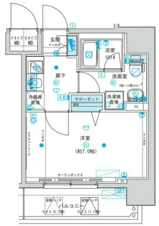 メインステージ森下 12階階 間取り