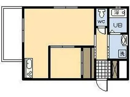 ALTE MEISTER 谷川(1LDK/2階)の間取り写真