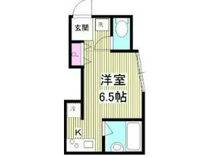 ドエル下北沢(ワンルーム/1階)の間取り写真