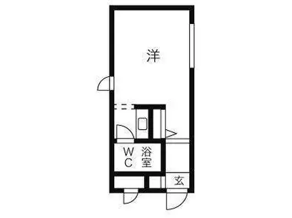 エクセレントハウス421(1K/4階)の間取り写真