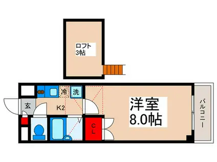 クレオ舞浜III(1K/5階)の間取り写真