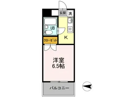 メゾン・ド・ドリーム横浜(1K/1階)の間取り写真