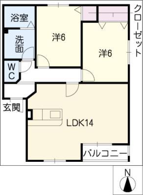 M&COOPERI(2LDK/1階)の間取り写真