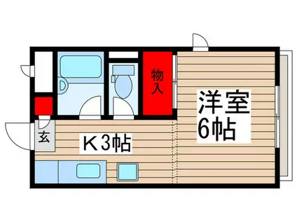 エクセレントAKEBONO(1K/2階)の間取り写真