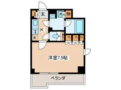 ルーブル池袋弐番館(1K/3階)の間取り写真