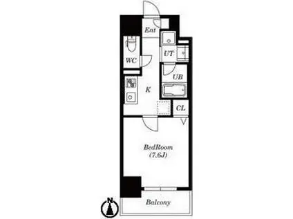 LAPIS TWOLES(1K/1階)の間取り写真