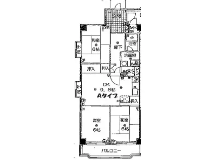エミネンス辻本(3DK/3階)の間取り写真