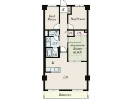 コスモリード八王子(3LDK/5階)の間取り写真