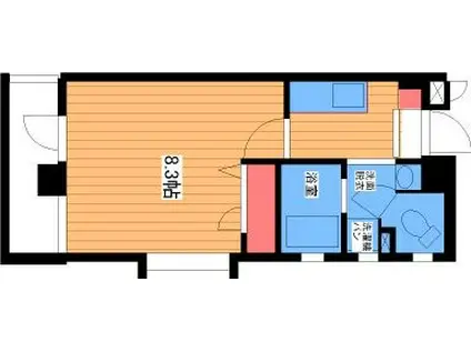 ロベリアコート城南(1K/3階)の間取り写真