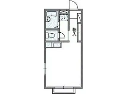 サニーコート芥見(ワンルーム/1階)の間取り写真