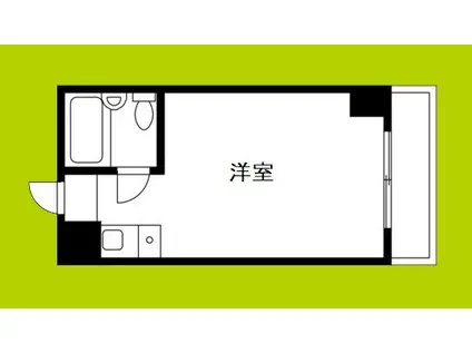 アパートメント天王寺(ワンルーム/4階)の間取り写真