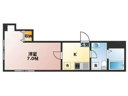 第一金井ビル(1K/3階)の間取り写真