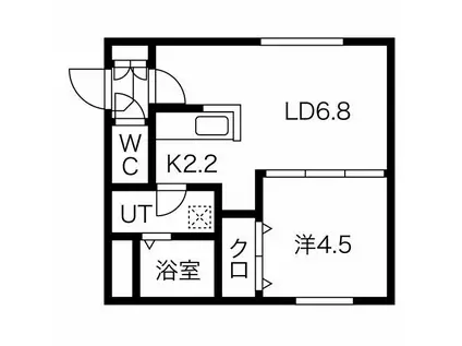 エルフ11(1LDK/3階)の間取り写真