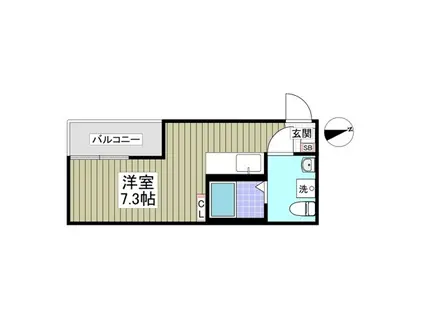 エスエーレジデンス川崎大師(ワンルーム/3階)の間取り写真