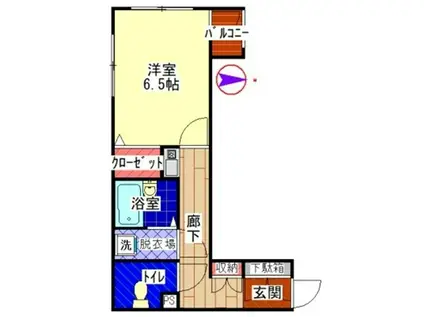 セントアラベラ(1K/1階)の間取り写真