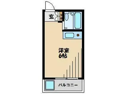 メゾンアルエット(ワンルーム/1階)の間取り写真