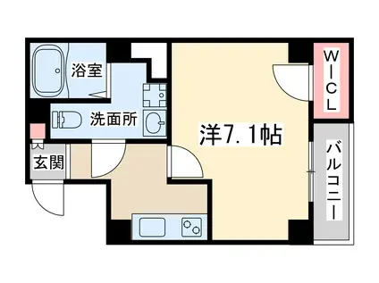 コア天満橋(1K/6階)の間取り写真