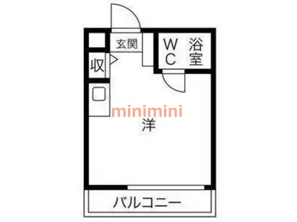 プレアール吹田泉町II(ワンルーム/1階)の間取り写真