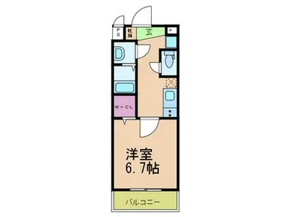 LUMIERE久宝寺II(1K/3階)の間取り写真