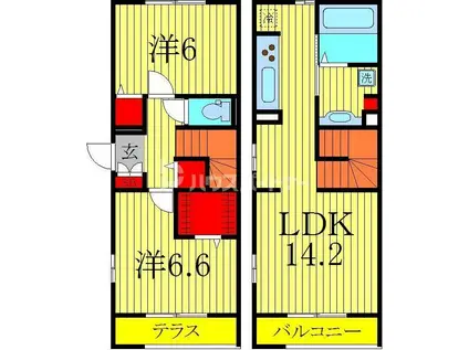 メゾン・ド・TJ2(2LDK/1階)の間取り写真