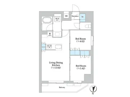 260213 NSパークレジデンス森下(2LDK/8階)の間取り写真