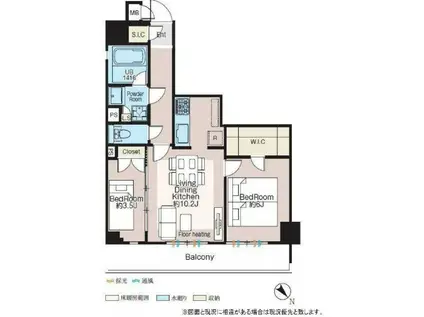 CREATIF三軒茶屋 クレアティフ三軒茶屋(1LDK/5階)の間取り写真