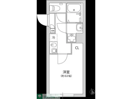 グランパーク大山(1K/1階)の間取り写真